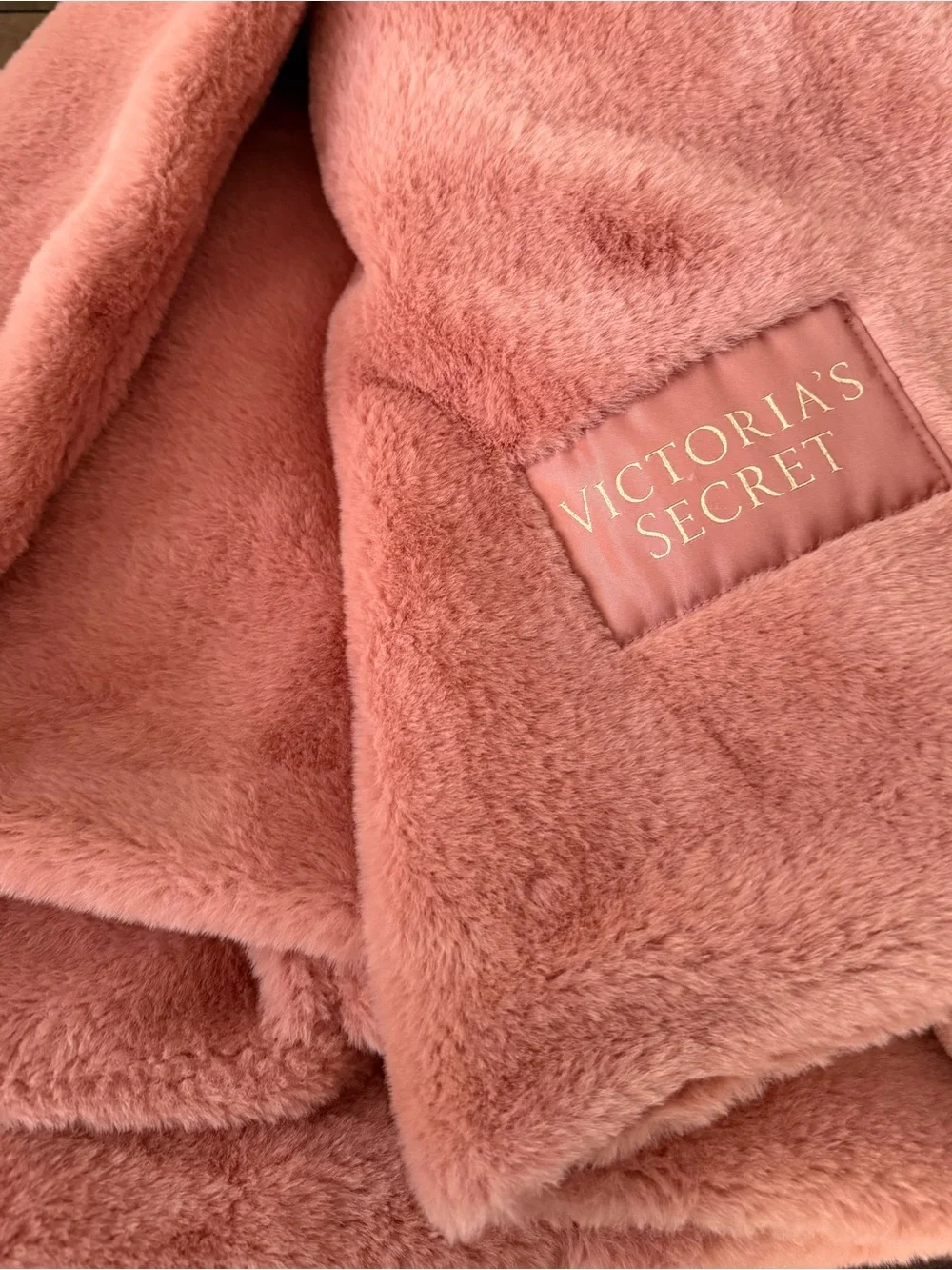 Victoria's Secret pink plush blanket